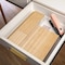 Martha Stewart Brody Clear Plastic Storage Organizer Bins W/Light Natural Paulownia Wood Lids, Small/Med/Lrg Bins BE-PB3317-WD-3-CL-NT-MS - alternate 6